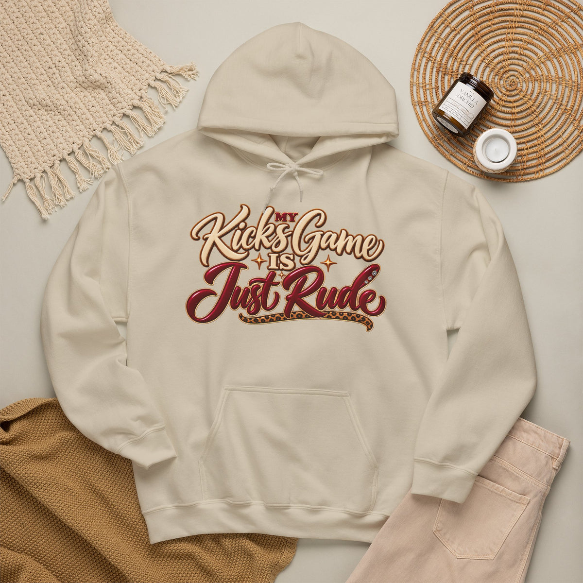“Kicks Game Is Just Rude” Pullover Hoodie