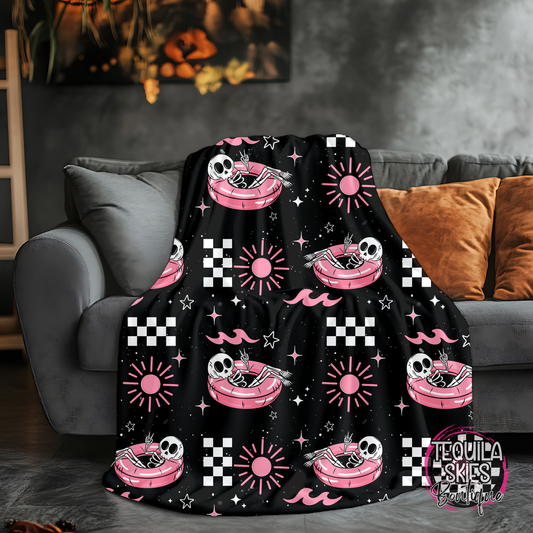 Floating Skelly Blanket