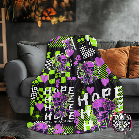 HOPE Hold On Pain Ends Blanket