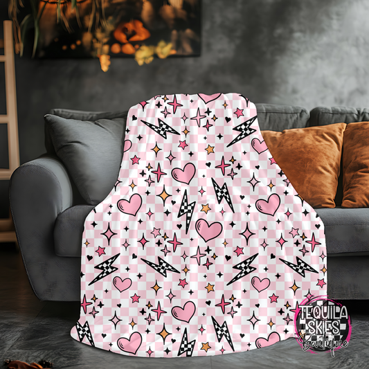 Hearts and Bolts Blanket