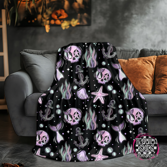 Mermaid Skelly Blanket