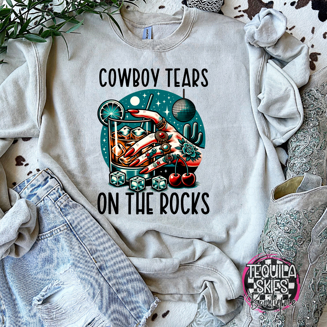Cowboy Tears - Crewneck Sweatshirt