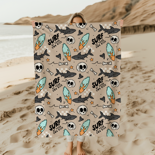 Surf At Your Own Risk Blanket