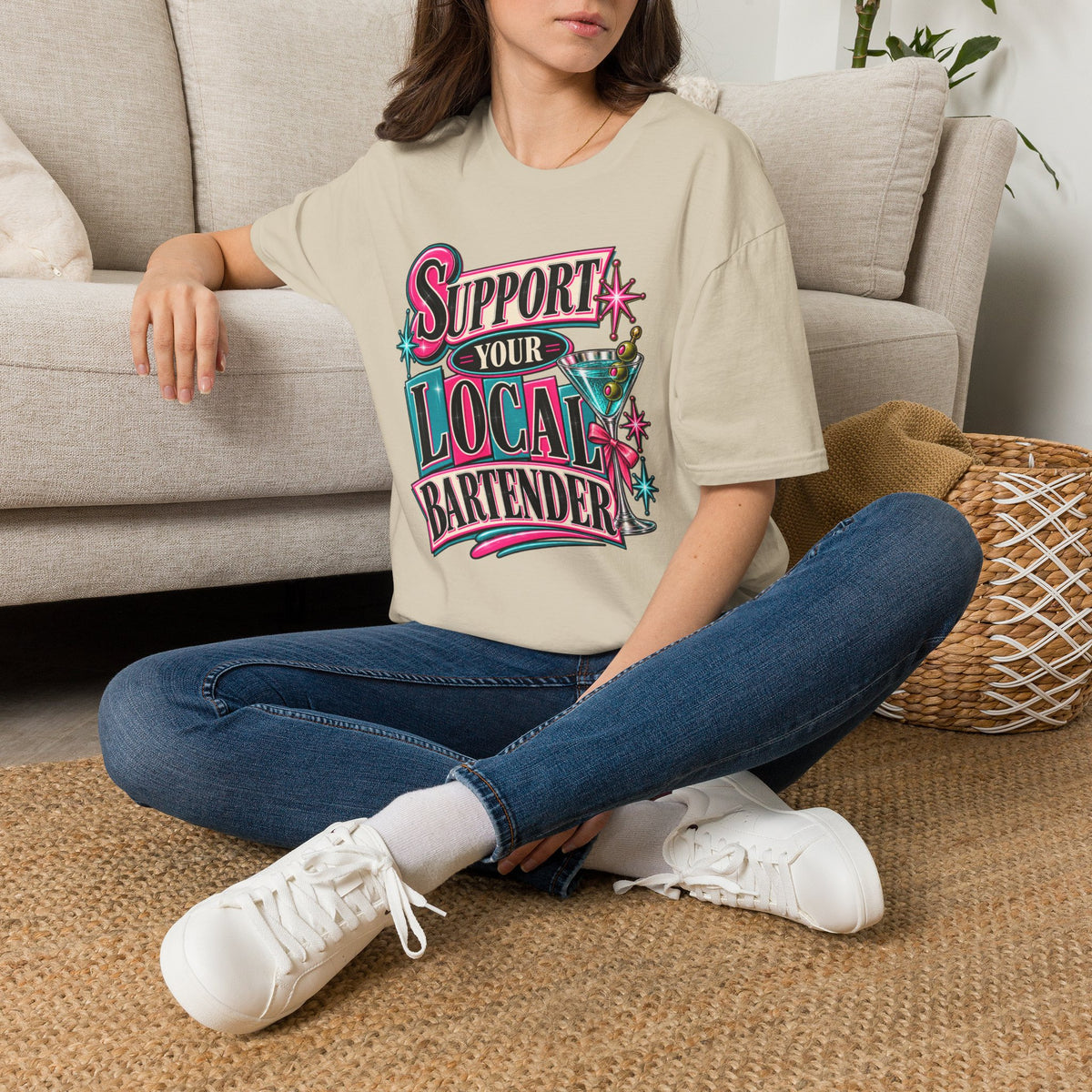 Support Your Local Bartender Graphic Tee