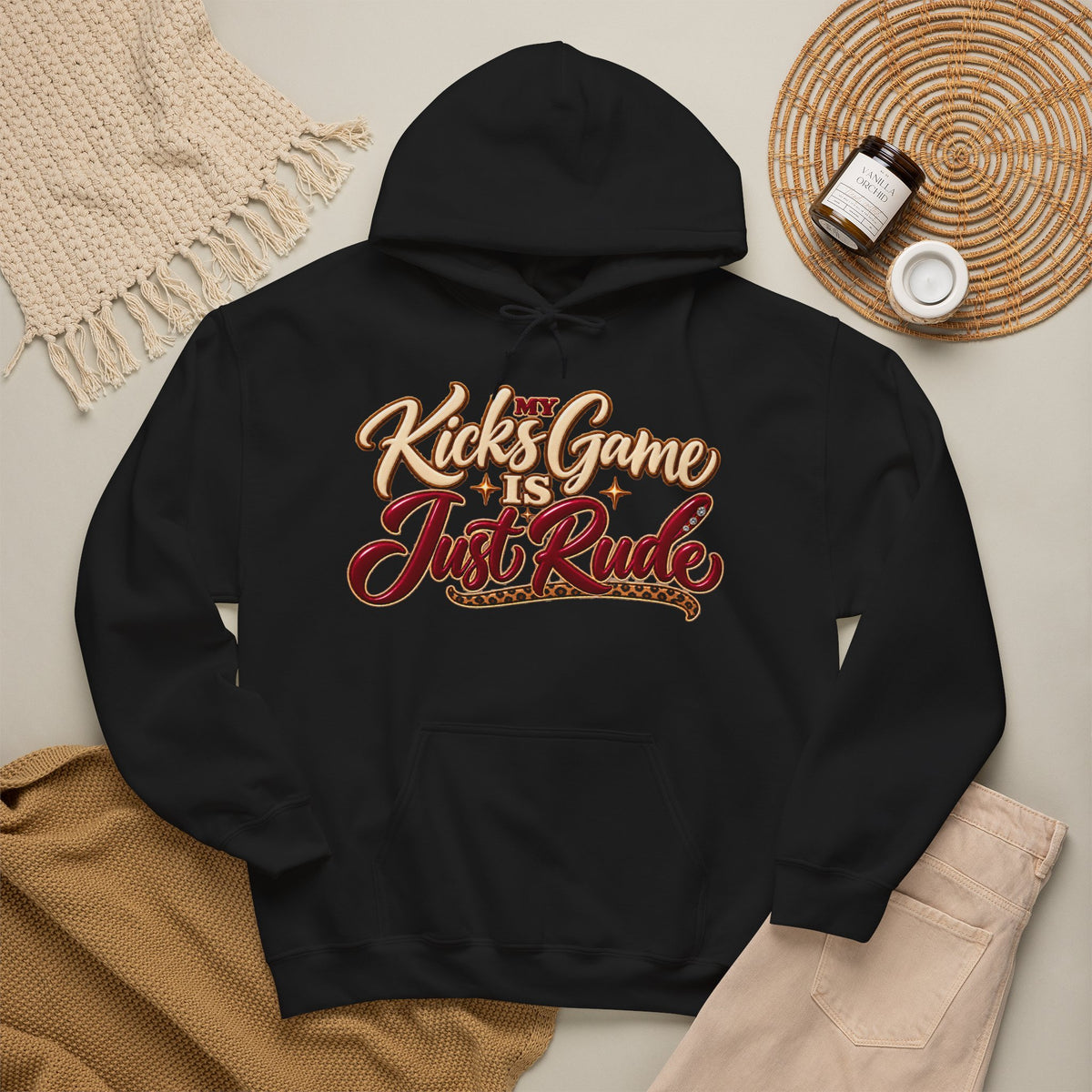 “Kicks Game Is Just Rude” Pullover Hoodie