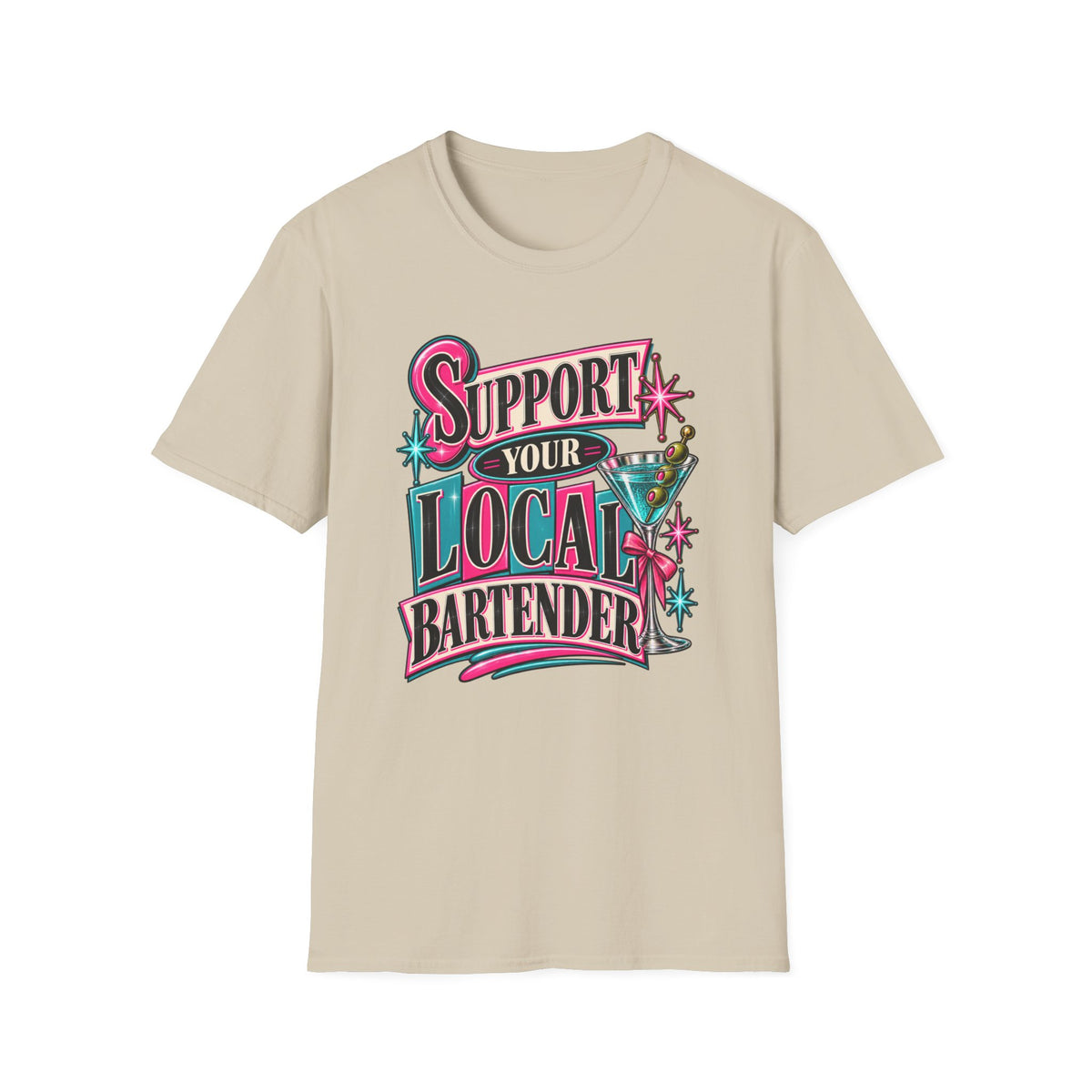 Support Your Local Bartender Graphic Tee