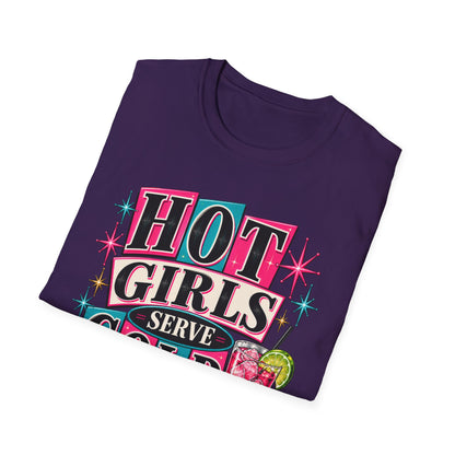 Hot Girls Serve Cold Drinks Graphic Tee