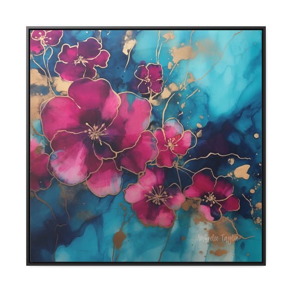 Aribella Floral Gallery Canvas Wraps, Square Frame