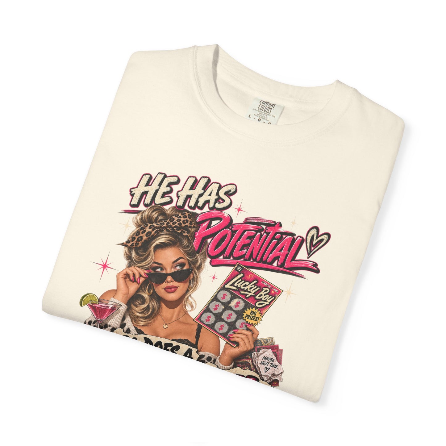 He Has Potential Graphic Tee - CC