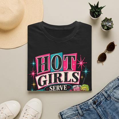 Hot Girls Serve Cold Drinks Graphic Tee