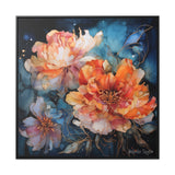 Tranquil Petals Gallery Canvas Wraps, Square Frame