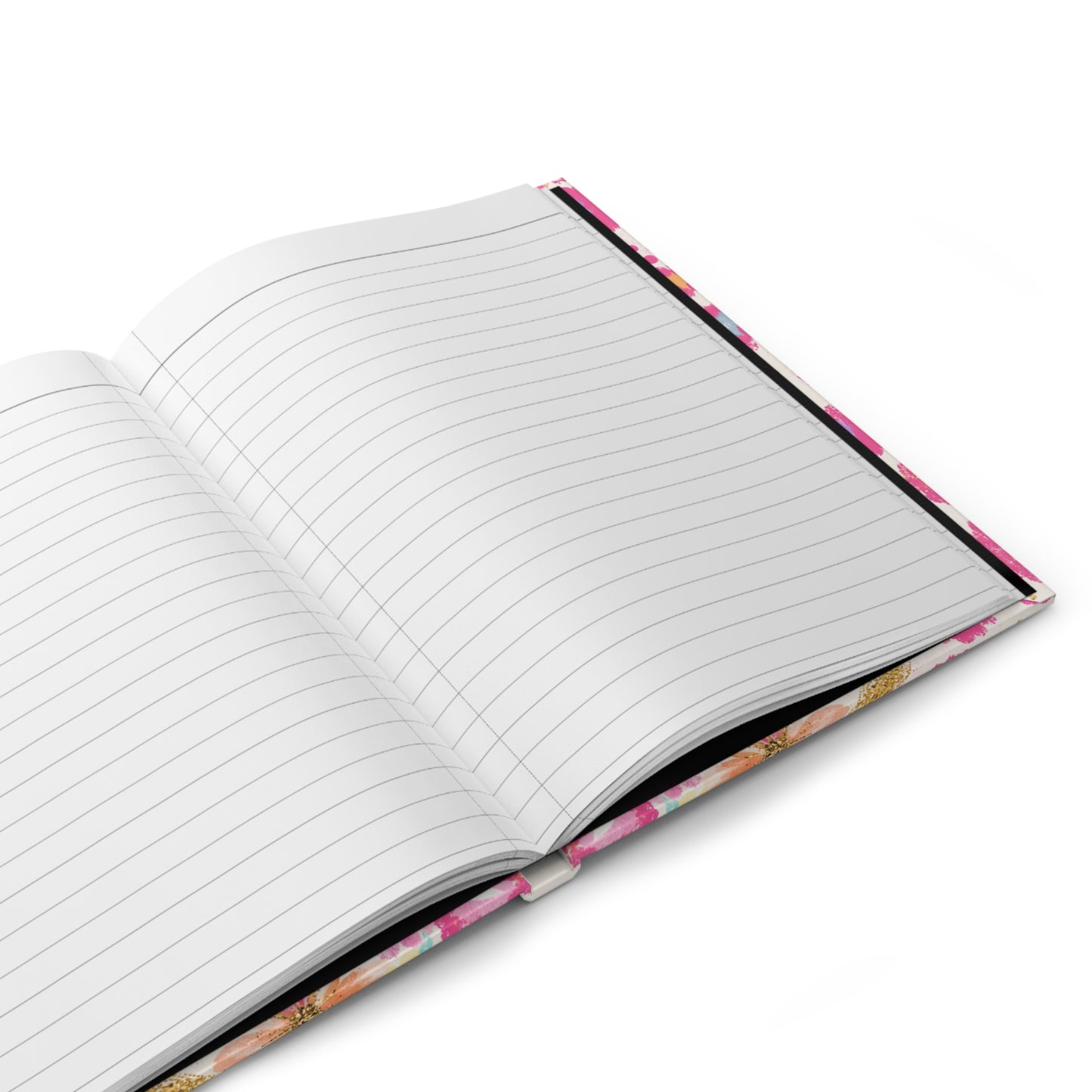 Floral Pink Leopard Hardcover Notebook