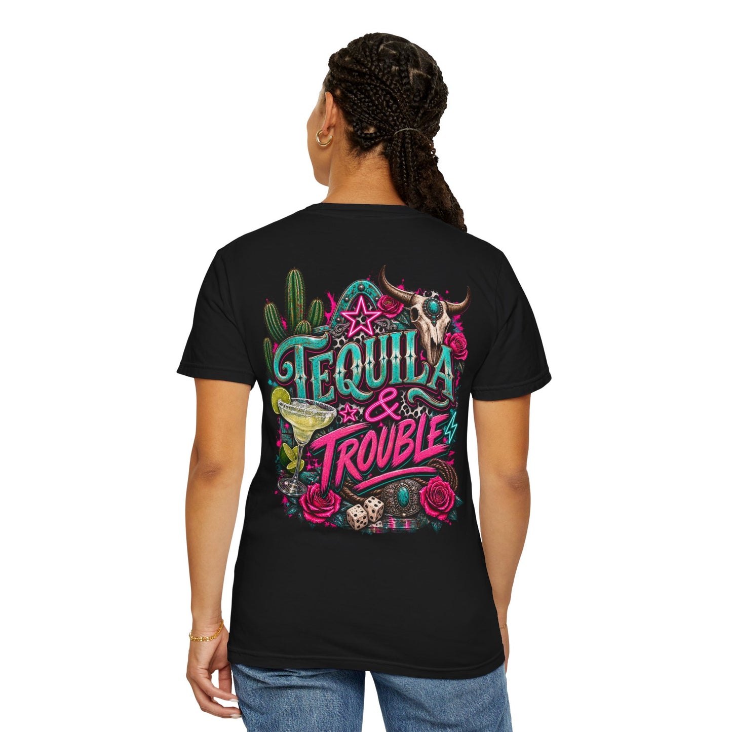 Tequila and Trouble Graphic Tee - CC