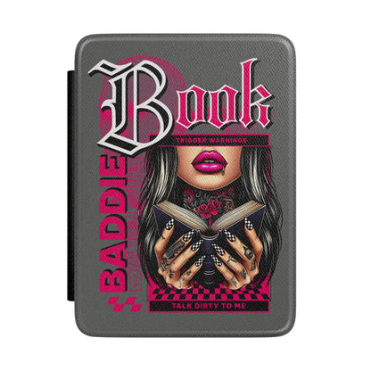 Kindle Case — 'Book Baddie' Gothic Pink Reader Cover