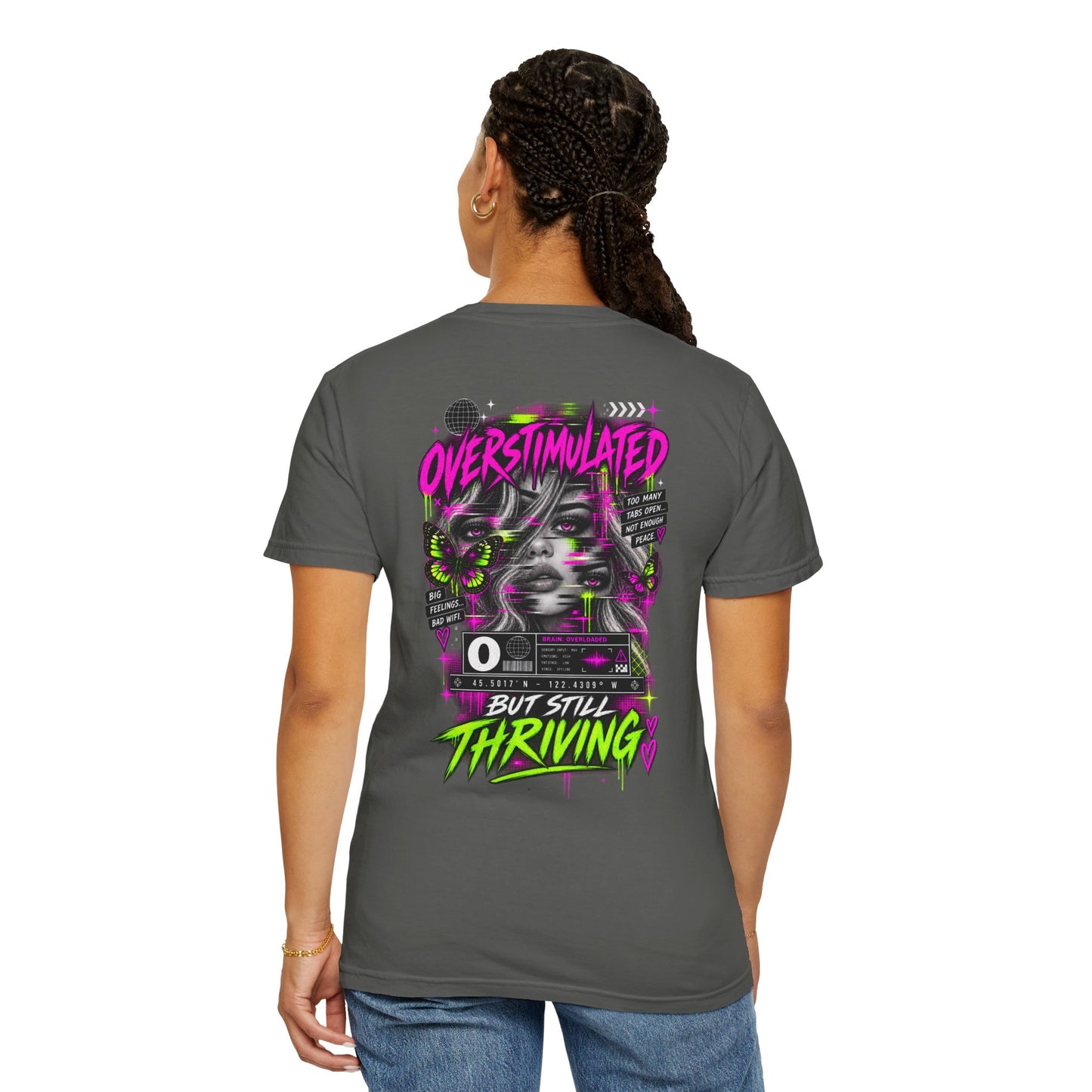 Overstimulated but Still Thriving Graphic Tee - CC
