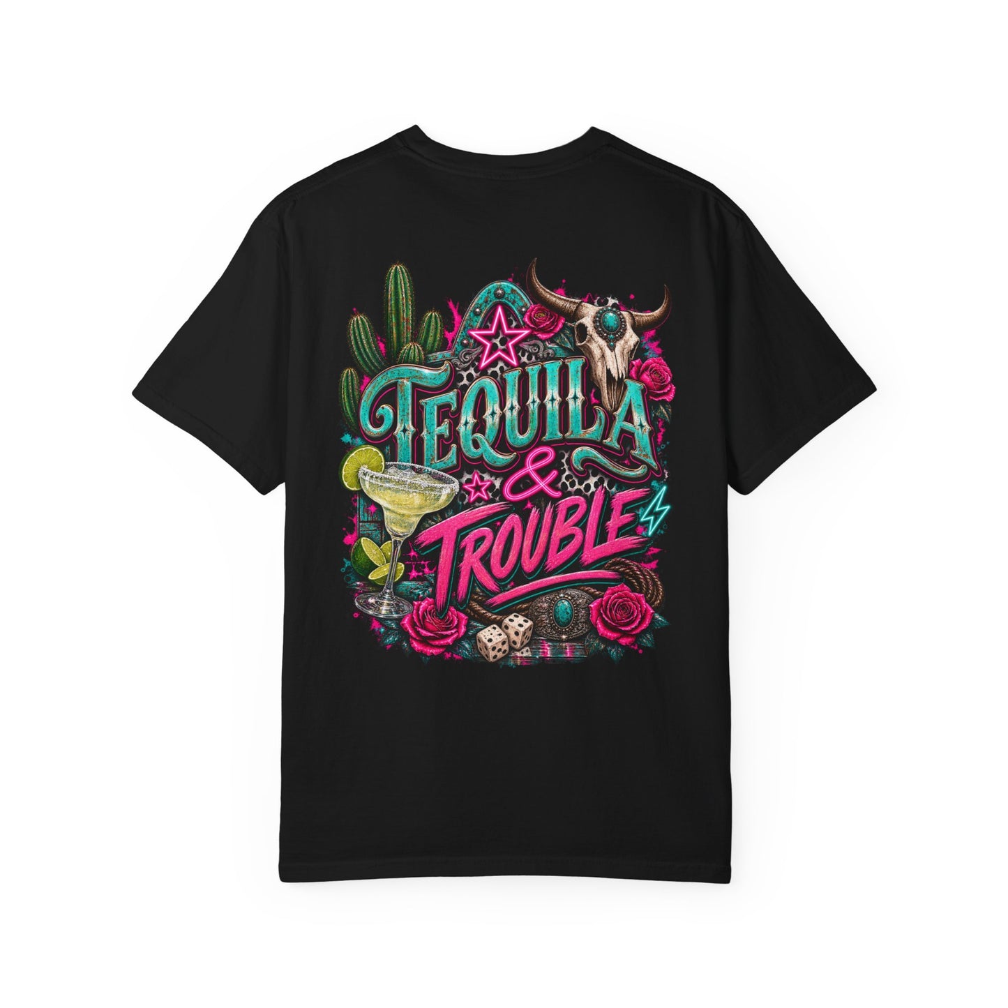 Tequila and Trouble Graphic Tee - CC