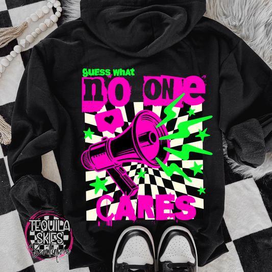 No One Cares - Hooded Sweatshirt