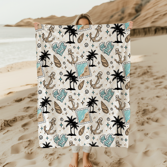 Ocean Stamp Blanket