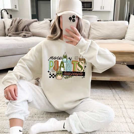 More Plants Less People Crewneck Sweatshirt