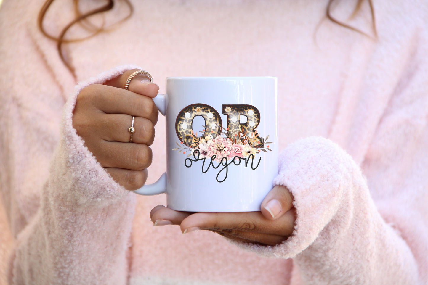 Oregon Leopard Marquee Letters 11oz Mug